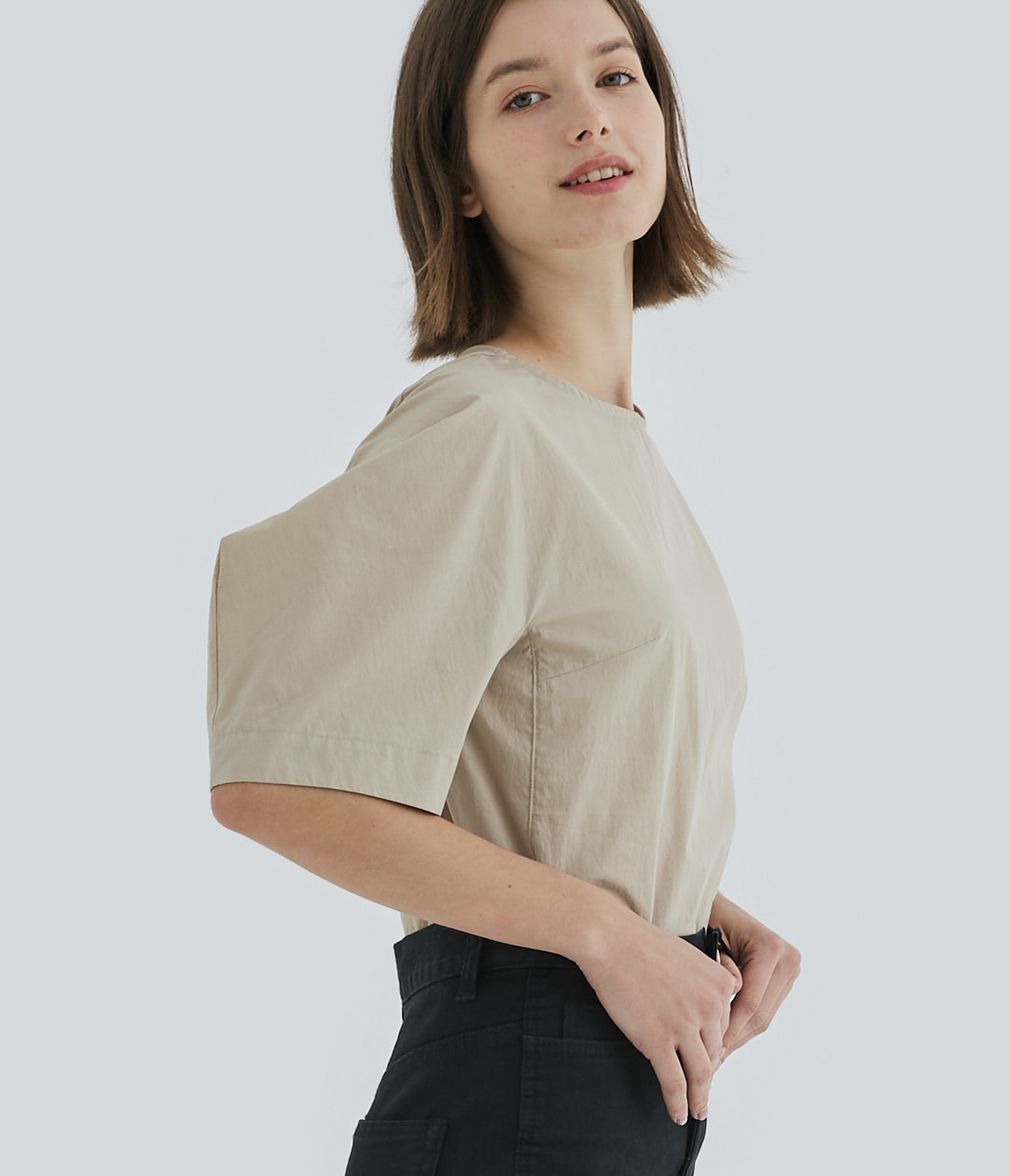 TIME BLOUSE (BEIGE)